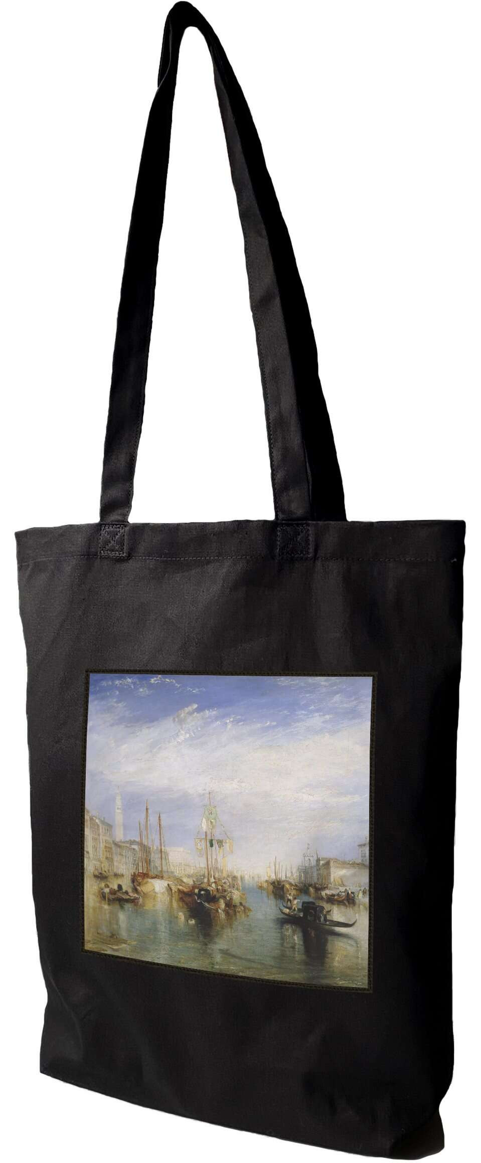 Torba z naszywką Wielki Kanał, Wenecja William Turner, Czarna