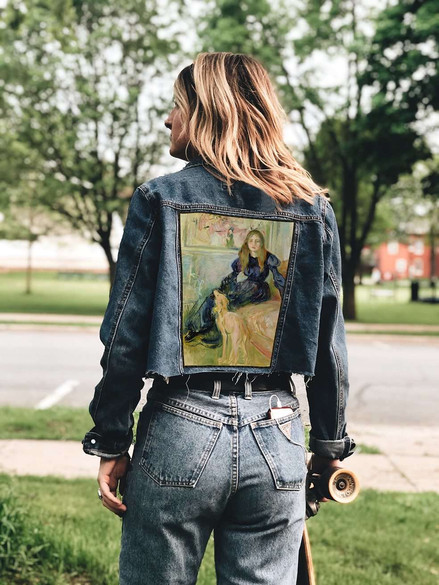 Ekran Julie Manet i jej piesek Laërte Berthe Morisot