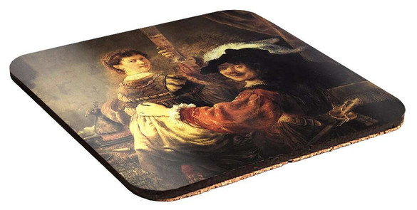 Podkładka pod kubek Autoportret z Saskią Rembrandt