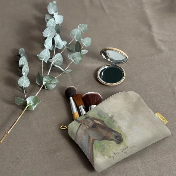 Kosmetyczka mini Głowa gniadego konia Wojciech Kossak