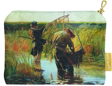 Kosmetyczka mini Rybacy brodzący w wodzie Leon Wyczółkowski