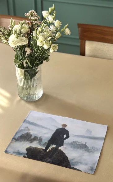 Podkładka na stół Wędrowiec nad morzem mgły Caspar David Friedrich