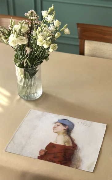 Podkładka na stół Portret kobiety - Cyganka Olga Boznańska