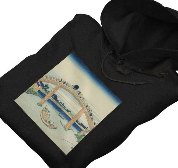 Bluza z naszywką Pod mostem Mannen w Fukagawa Katsushika Hokusai