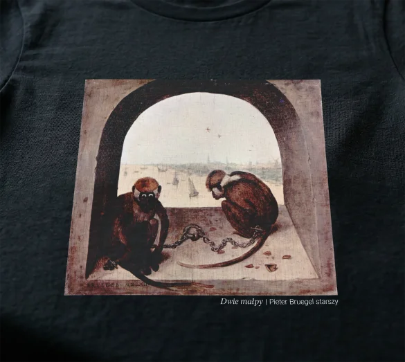 Bluzka damska Dwie małpy Pieter Bruegel starszy