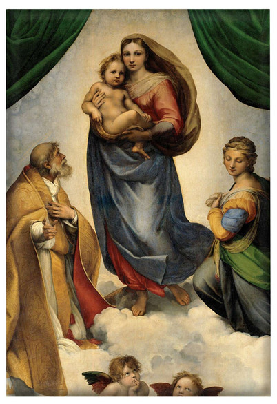 Magnes Madonna Sykstyńska Rafael Santi