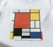 Koszulka z nadrukiem Kompozycja w czerwieni, żółci, błękicie i czerni Piet Mondrian