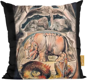 Poduszka Behemoth i lewiatan William Blake
