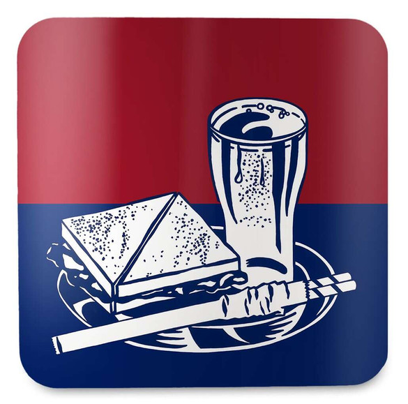 Podkładka pod kubek Sandwich and soda Roy Lichtenstein