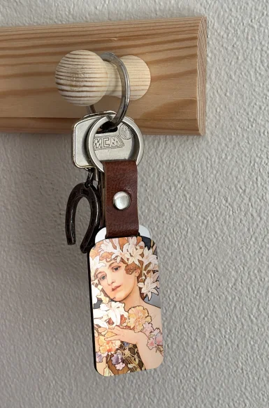 Brelok Kwiat Alfons Mucha