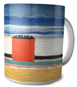 Kubek Czerwony Dom Kazimir Severinovich Malevich