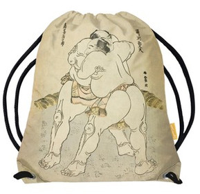 Worek Zapaśnicy sumo Uzugafuchi Kandayu i Takasaki Ichijuro Katsushika Hokusai