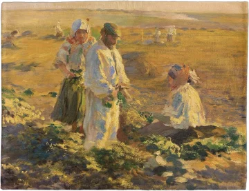 Podkładka na stół Kopanie buraków Leon Wyczółkowski