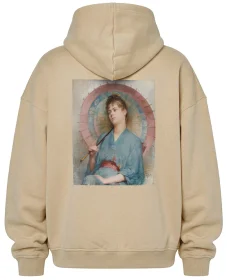 Bluza oversize Kobieta z japońskim parasolem Anna Bilińska-Bohdanowiczowa