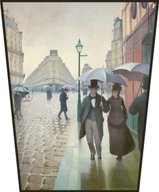 Ekran Paryż. Deszczowy dzień Gustave Caillebotte