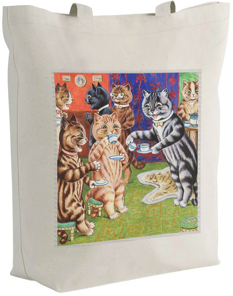 Torba z naszywką Herbata dla kota Louis Wain