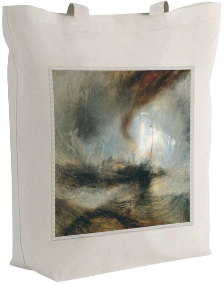 Torba z naszywką Śnieżyca: Parowiec na wejściu do portu William Turner