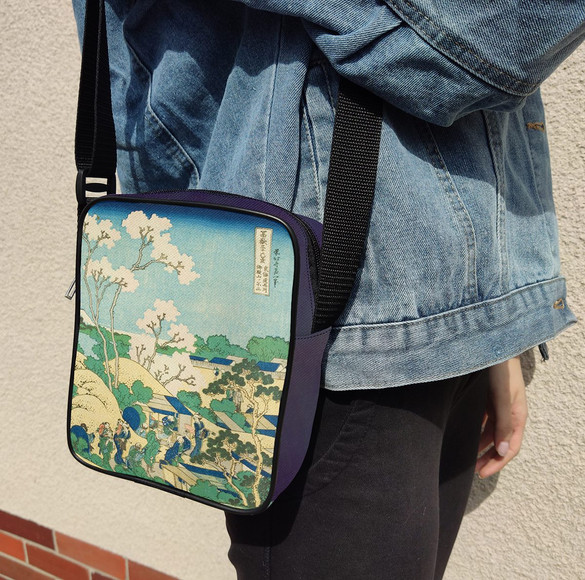 Torba Listonoszka Wzgórze Goten w Shinagawa nad Tokaido Katsushika Hokusai