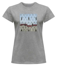 Bluzka damska z naszywką Spadanie René Magritte