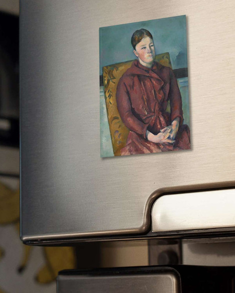 Magnes Madame Cezanne w żółtym fotelu Paul Cezanne