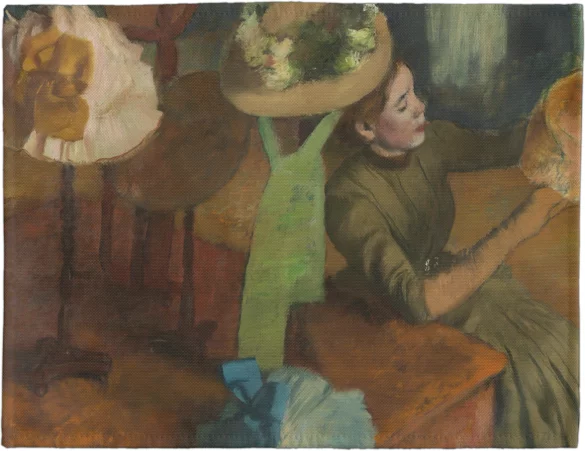Podkładka na stół Sklep z kapeluszami Edgar Degas