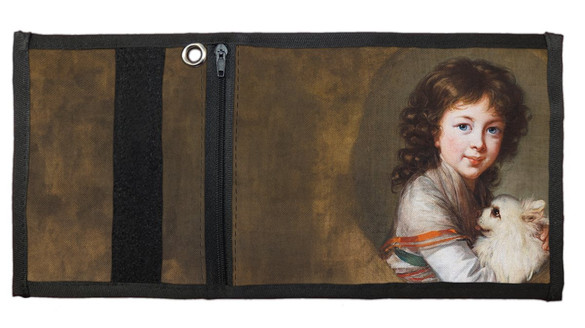 Portfel Portret Elżbiety Mniszchówny z pieskiem Élisabeth Vigée-Lebrun