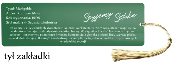 Zakładka do książki Marigolds Koloman Moser