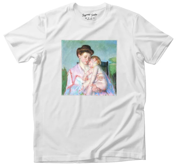 Koszulka z naszywką Śpiące niemowlę Mary Cassatt