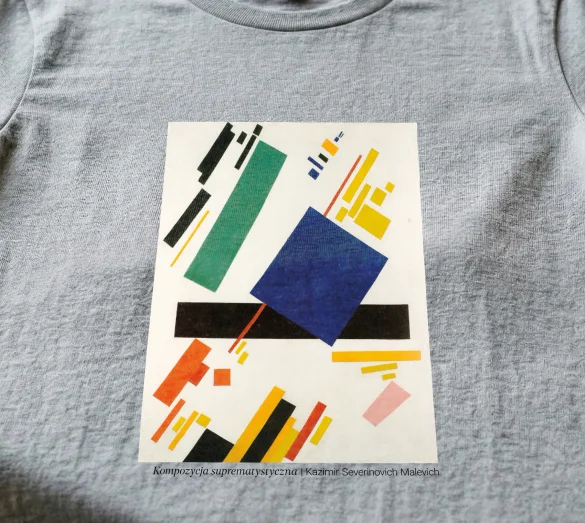 Koszulka z nadrukiem Kompozycja suprematystyczna Kazimir Severinovich Malevich
