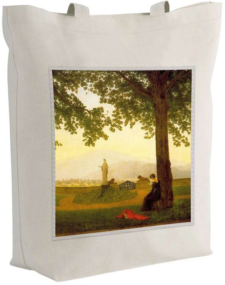 Torba z naszywką Taras ogrodowy Caspar David Friedrich