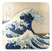 Podkładka pod kubek Wielka Fala w Kanagawie Katsushika Hokusai
