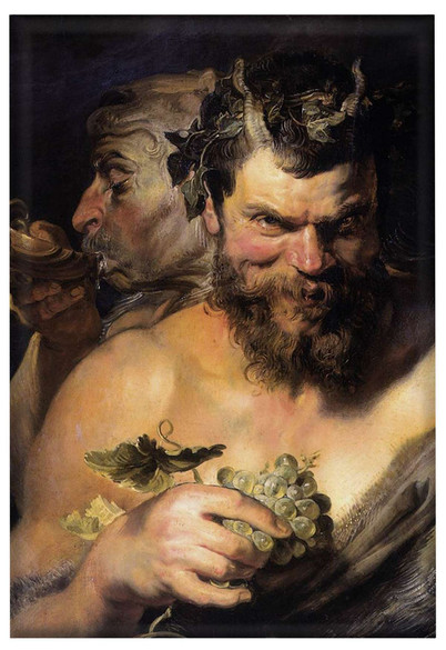 Magnes Dwóch satyrów Peter Paul Rubens