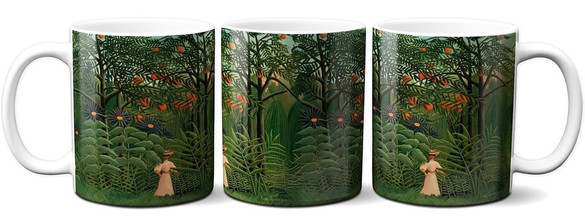 Kubek Woman Walking in an Exotic Forest Henri Rousseau