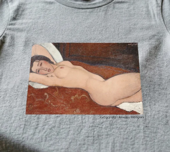 Koszulka z nadrukiem Leżący akt Amedeo Modigliani
