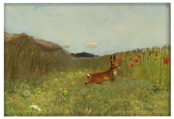 Magnes Zając wśród zboża Józef Chełmoński