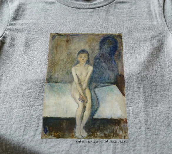 Koszulka z nadrukiem Puberty (Dojrzewanie) Edvard Munch