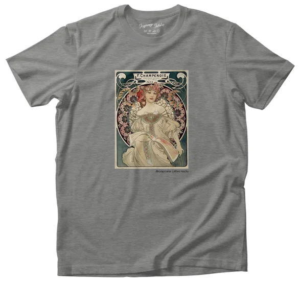 Koszulka z nadrukiem Rozmarzenie Alfons Mucha