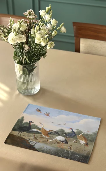 Podkładka na stół Czaple i kaczki na rzece Jan van Kessel (starszy) 