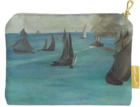 Kosmetyczka mini Widok na morze, spokojna pogoda (Vue de mer, temps calme) Édouard Manet