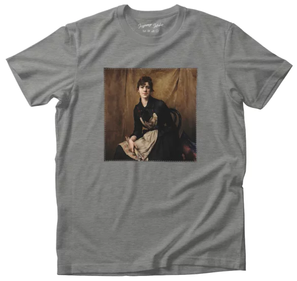 Koszulka z naszywką Autoportret Anna Bilińska-Bohdanowiczowa