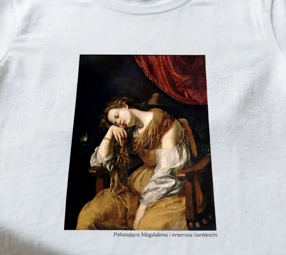 Koszulka z nadrukiem Pokutująca Magdalena Artemisia Gentileschi