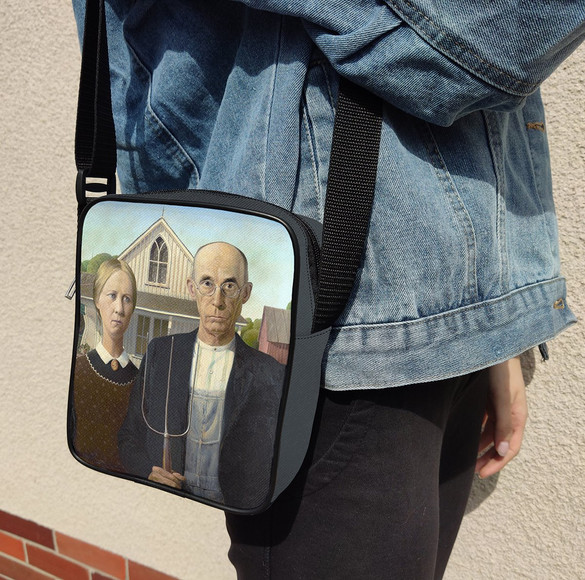 Torba listonoszka American Gothic Grant Wood