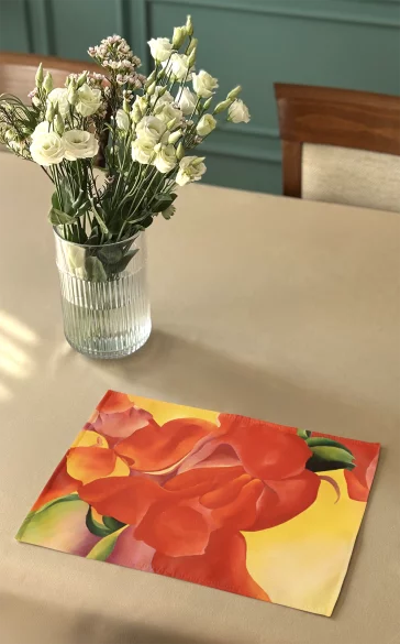 Podkładka na stół czerwona kanna Georgia O’Keeffe