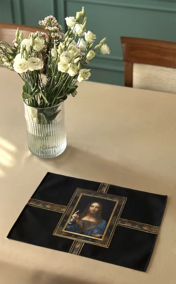 Podkładka na stół Zbawiciel świata Leonardo da Vinci