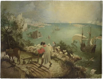 Podkładka na stół Pejzaż z upadkiem Ikara Pieter Bruegel starszy