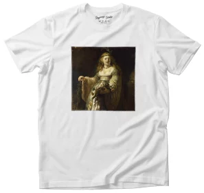 Koszulka z naszywką Dama w nocy Rembrandt