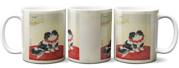 Kubek Pies pekińczyk Ohara Koson