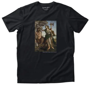 Koszulka z nadrukiem Pallas Atena i centaur Sandro Botticelli