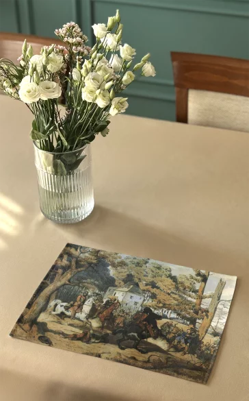 Podkładka na stół Utarczka ze Szwedami Artur Grottger