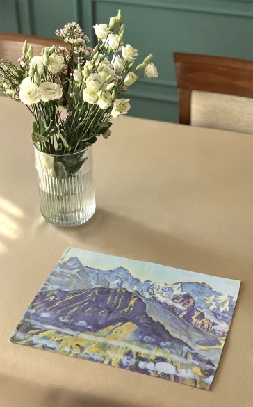 Podkładka na stół Eiger, Mönch und Jungfrau in der Morgensonne Ferdinand Hodler